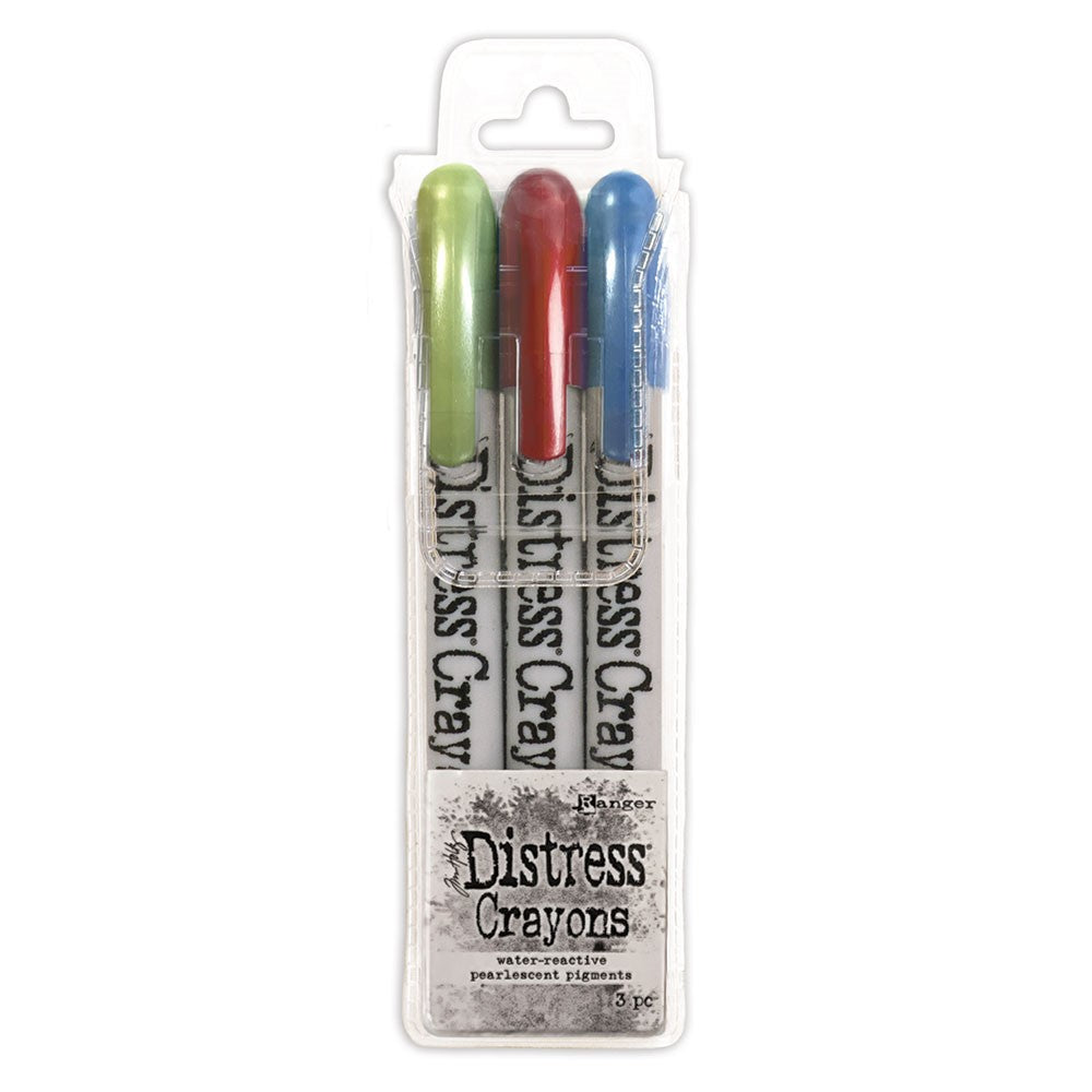 Tim Holtz Pearlescent Distress Crayons: Holiday, Set #3 (SCK81173)
