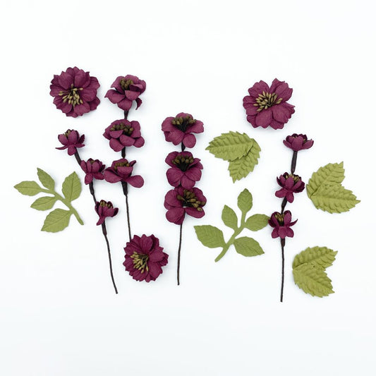 49 and Market Wildflowers Paper Flowers: Plum (49FMW38459)