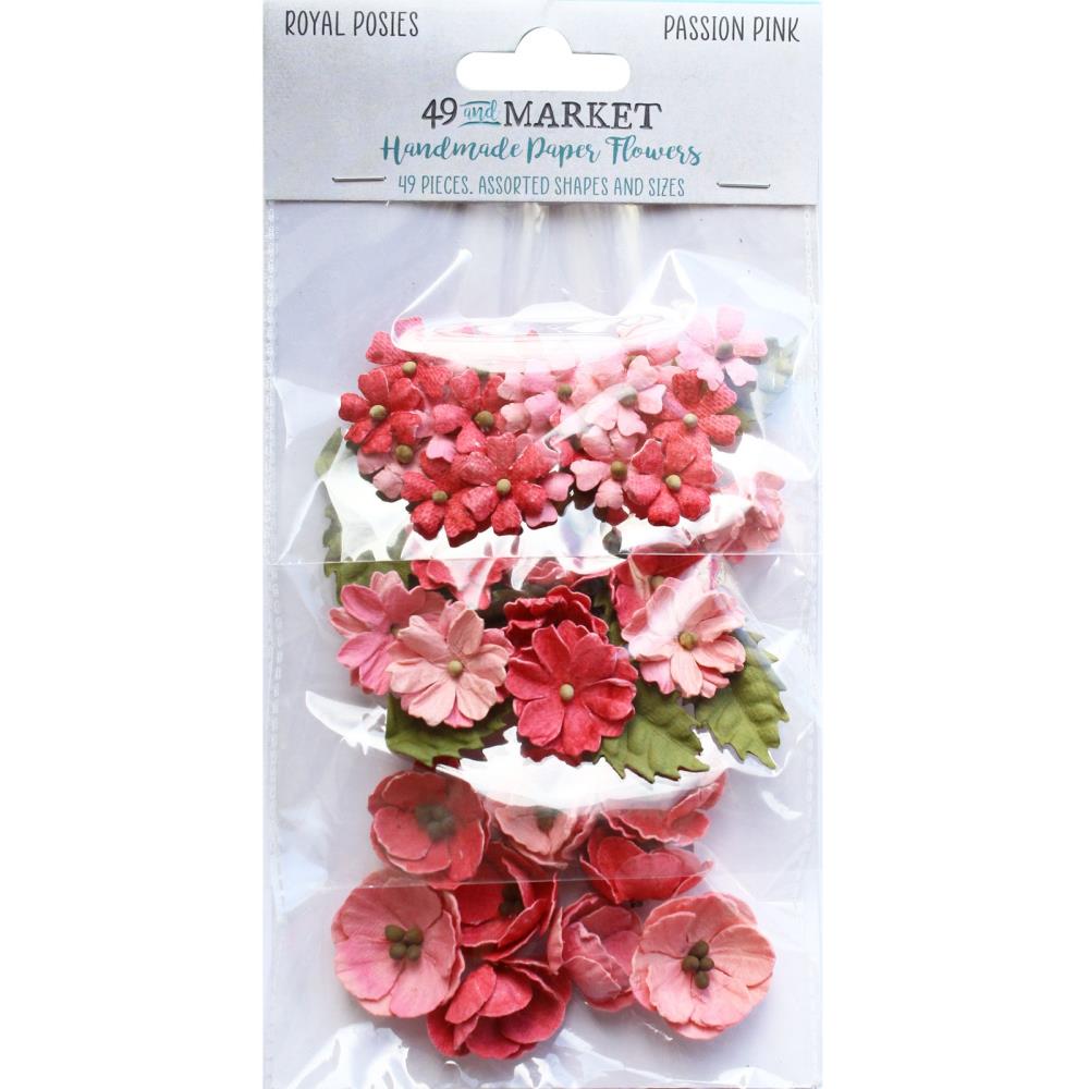 49 and Market Royal Posies Paper Flowers: Passion Pink (49RP34116 )
