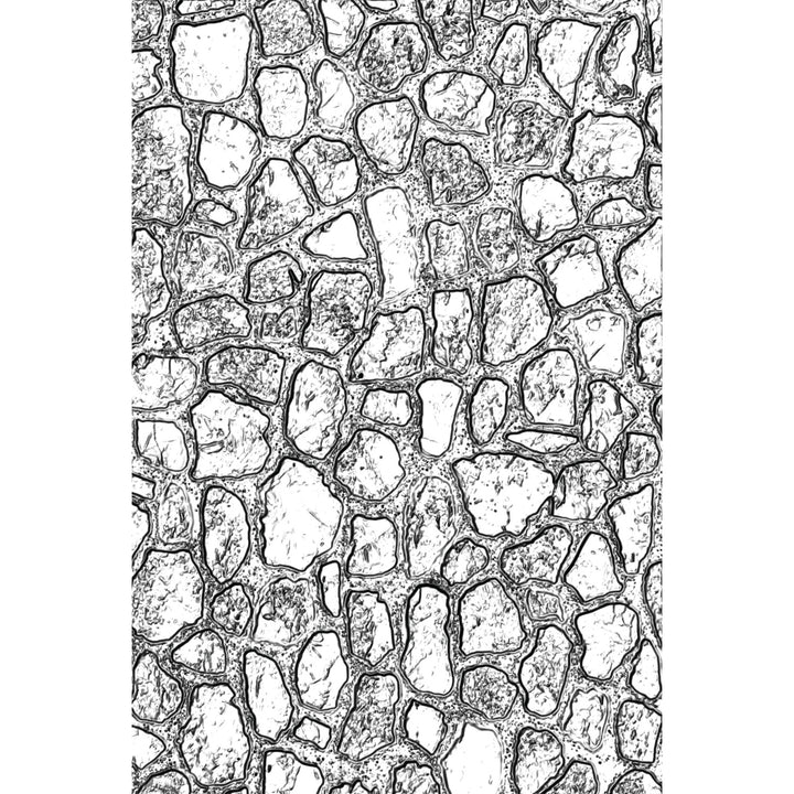 Tim Holtz 3D Texture Fades Embossing Folder: Cobblestone #2, by Sizzix (665375)