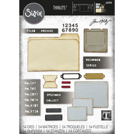 Tim Holtz Thinlits Die Set: Specimen, by Sizzix (665930)