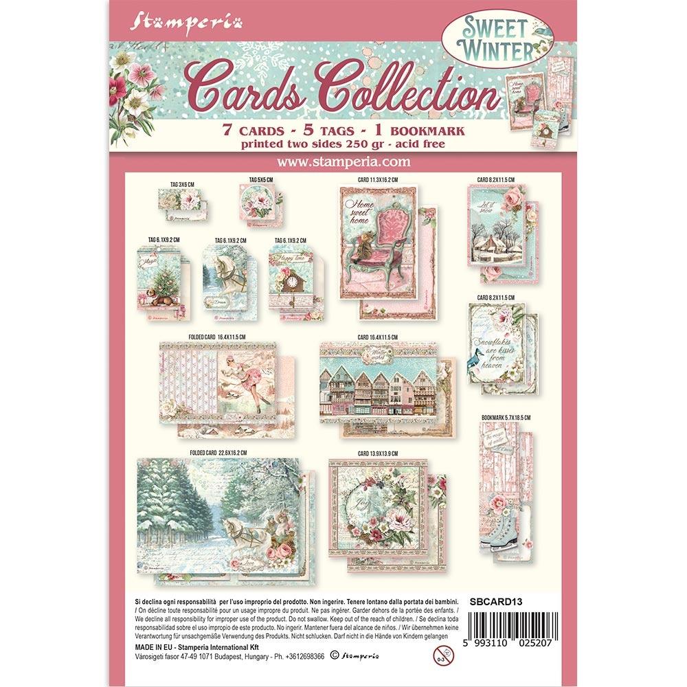 Stamperia Sweet Winter Cards Collection (BCARD13)
