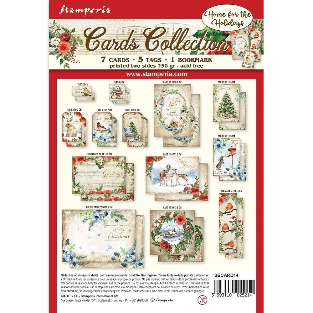 Stamperia Home For The Holidays Cards Collection (BCARD14)