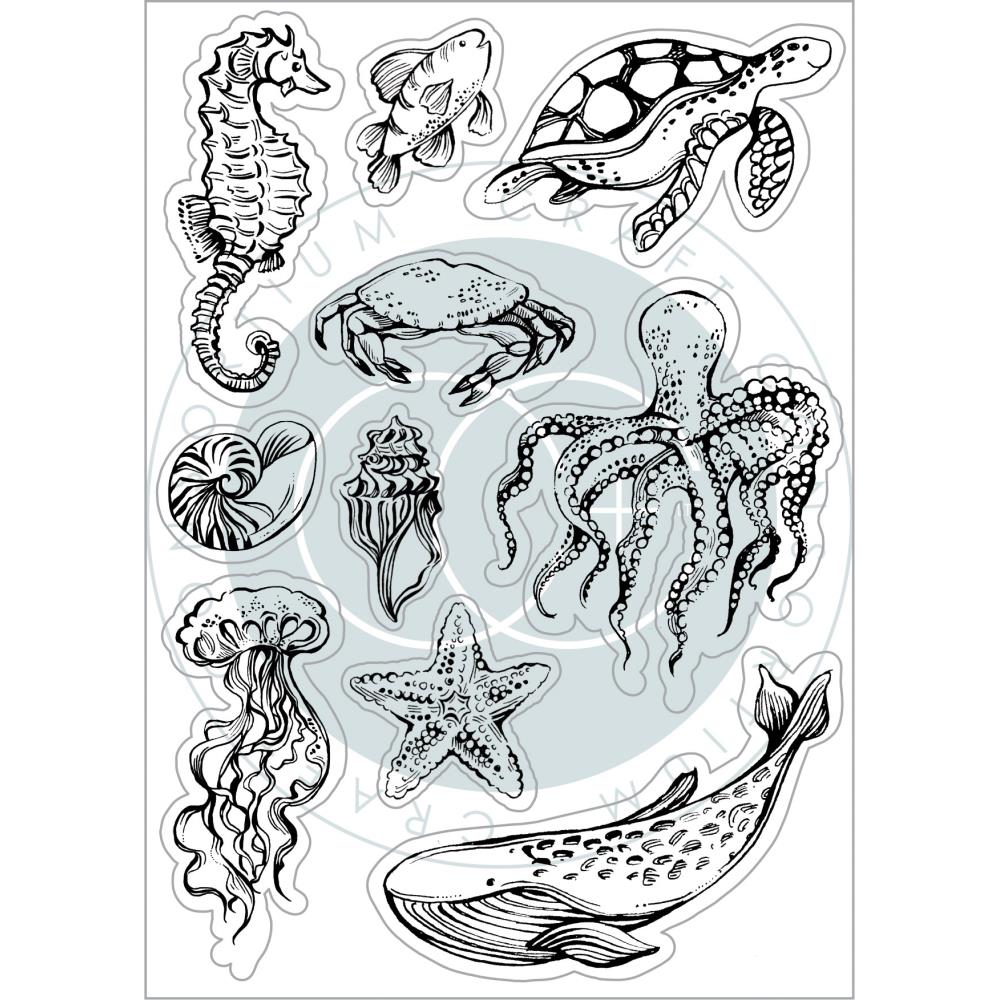 Craft Consortium Ocean Tale A5 Clear Stamps: Sea Life (CSTMP077)