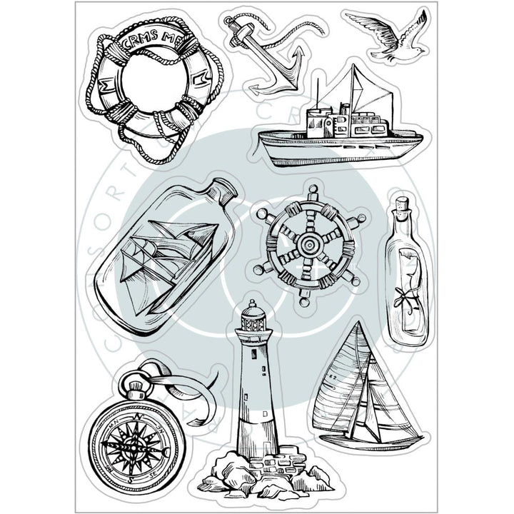 Craft Consortium Ocean Tale A5 Clear Stamps: Adventure (CSTMP078)