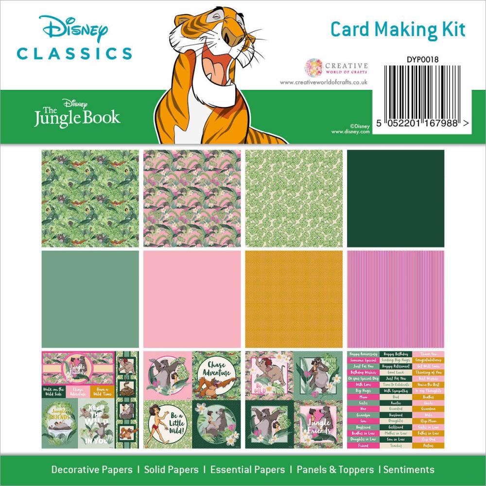 Creative Expressions Disney Classics 8"x8" Card Making Kit: The Jungle Book (DYP0018)