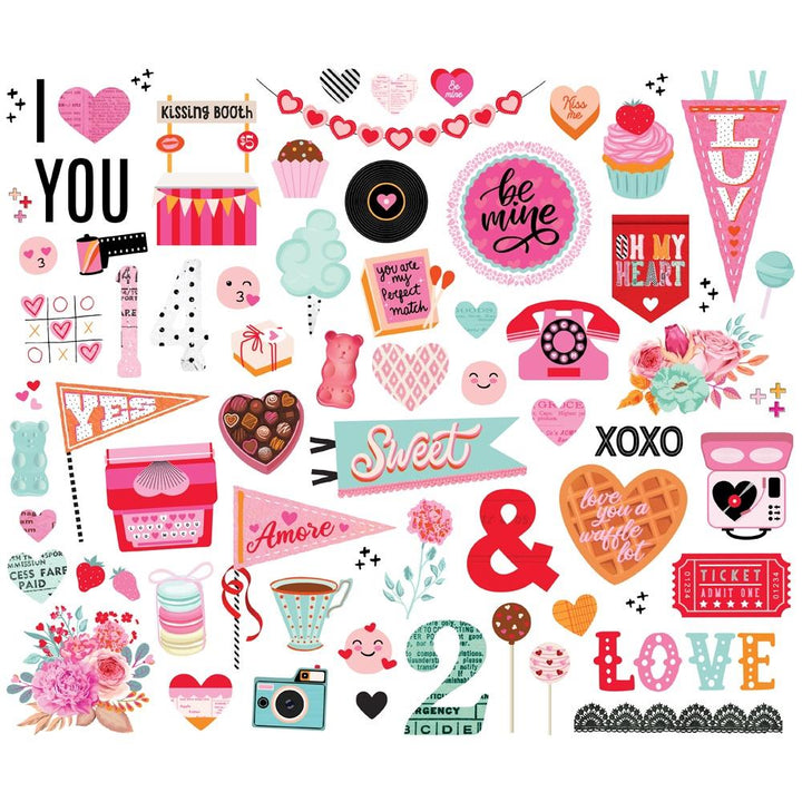 Simple Stories Heart Eyes Bits and Pieces Die Cuts (EYE19417)