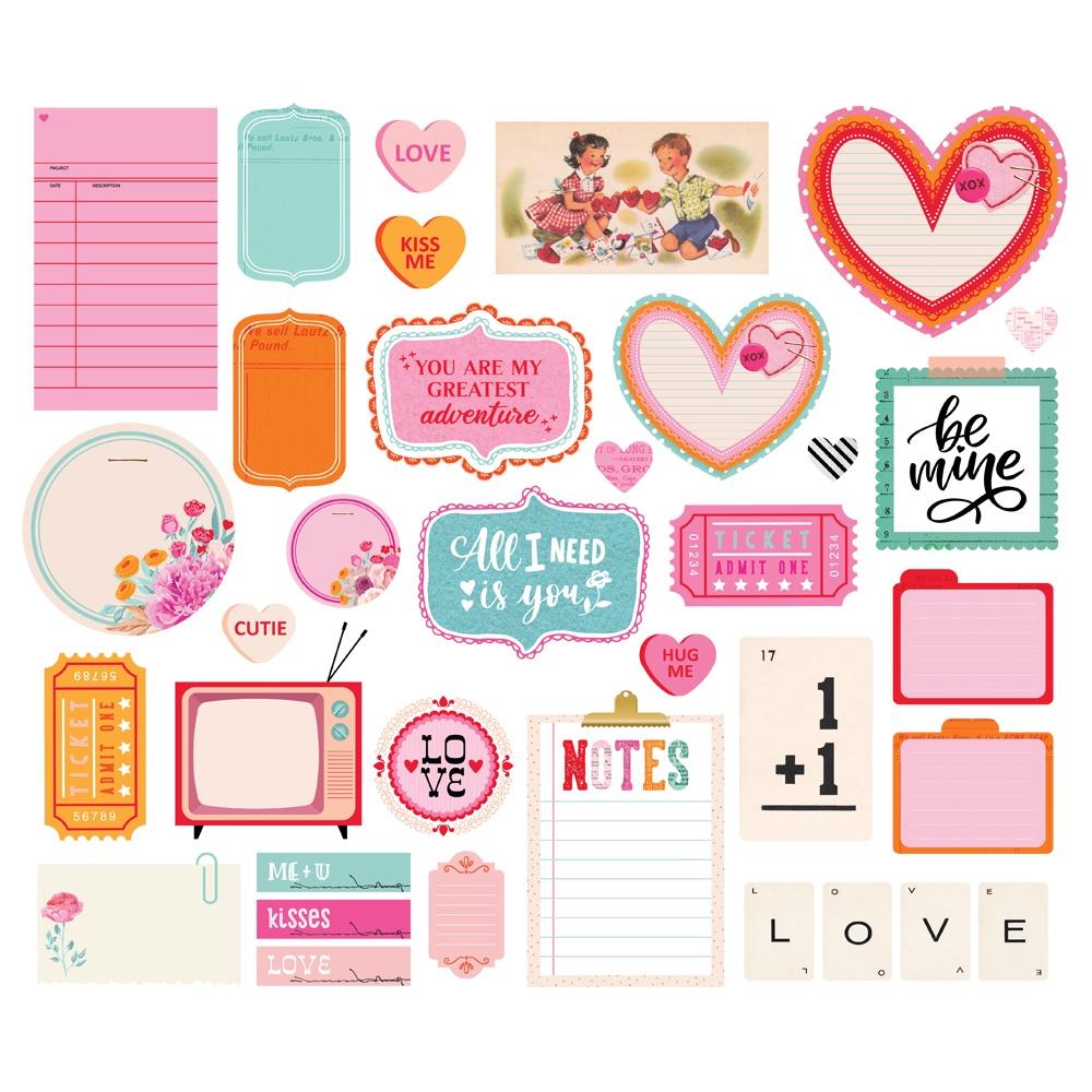 Simple Stories Heart Eyes Bits and Pieces Die Cuts: Journal (EYE19418)