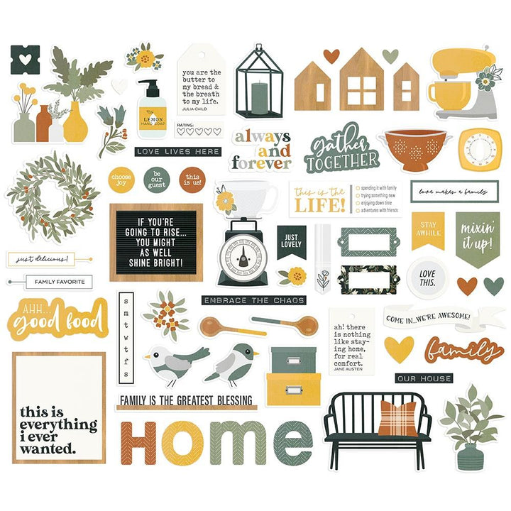 Simple Stories Hearth and Home Bits and Pieces Die Cuts (HHO16516)