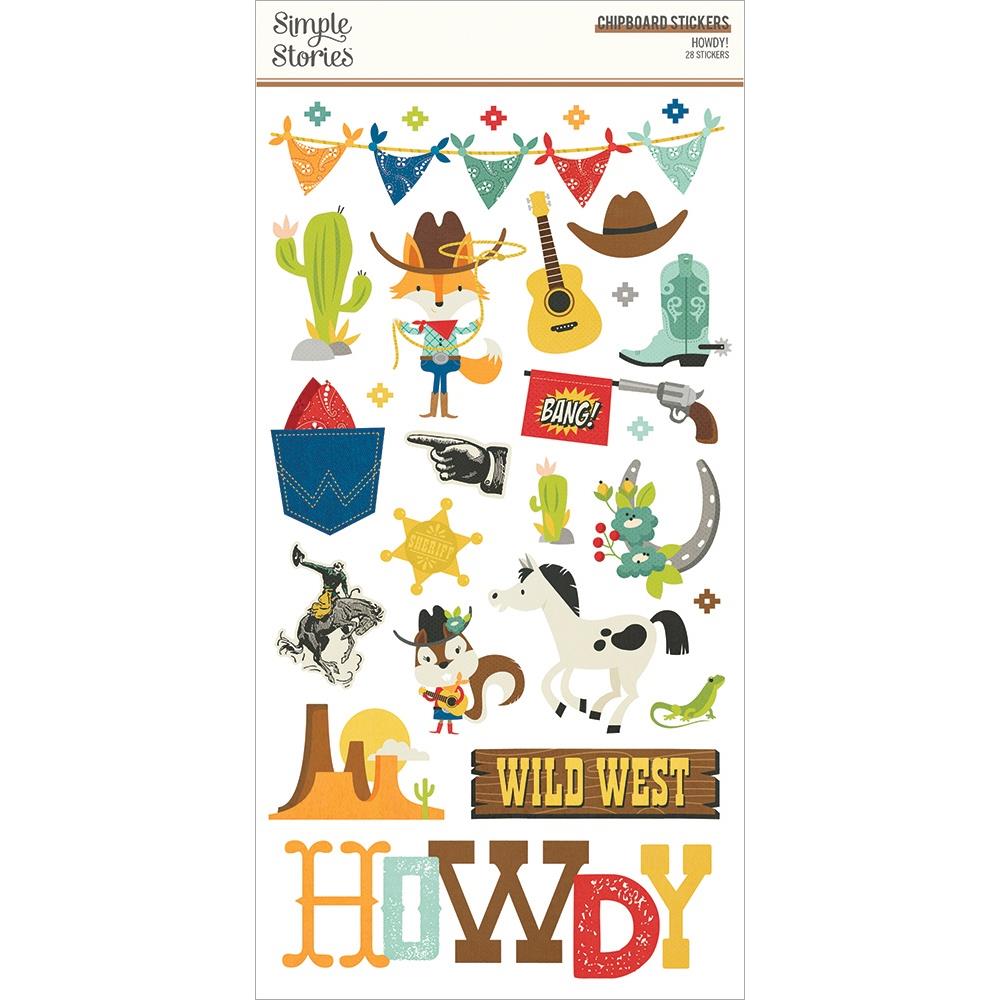 Simple Stories Howdy! 6"x12" Chipboard Stickers (HOW15414)