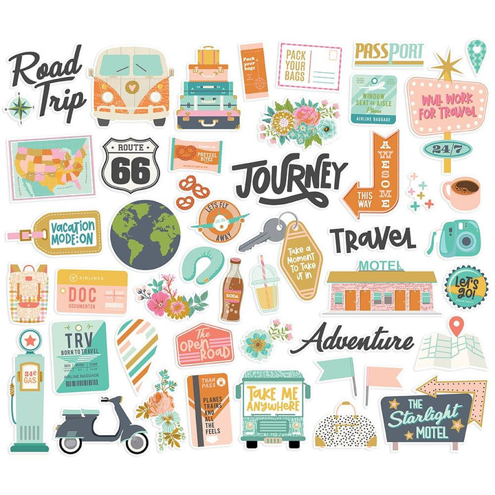 Simple Stories Let's Go! Bits and Pieces Die Cuts (LET17717)