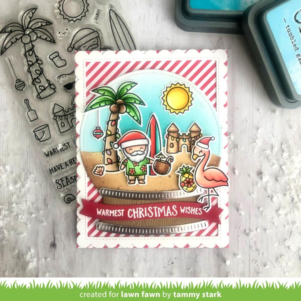 Lawn Fawn 4"x6" Clear Stamps: Beachy Christmas (LF2945)