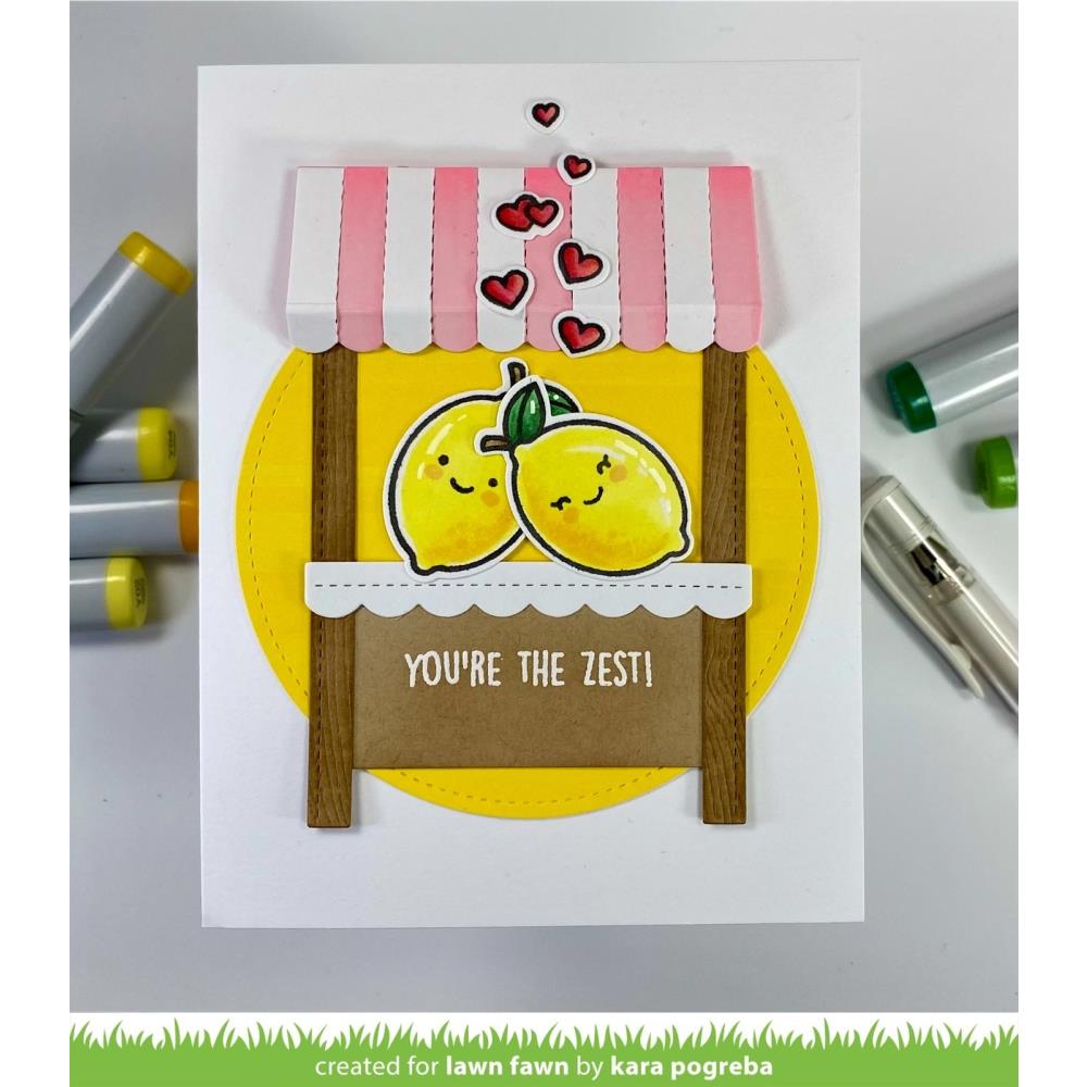 Lawn Fawn 3"x2" Clear Stamps: You're The Zest (LF3015)