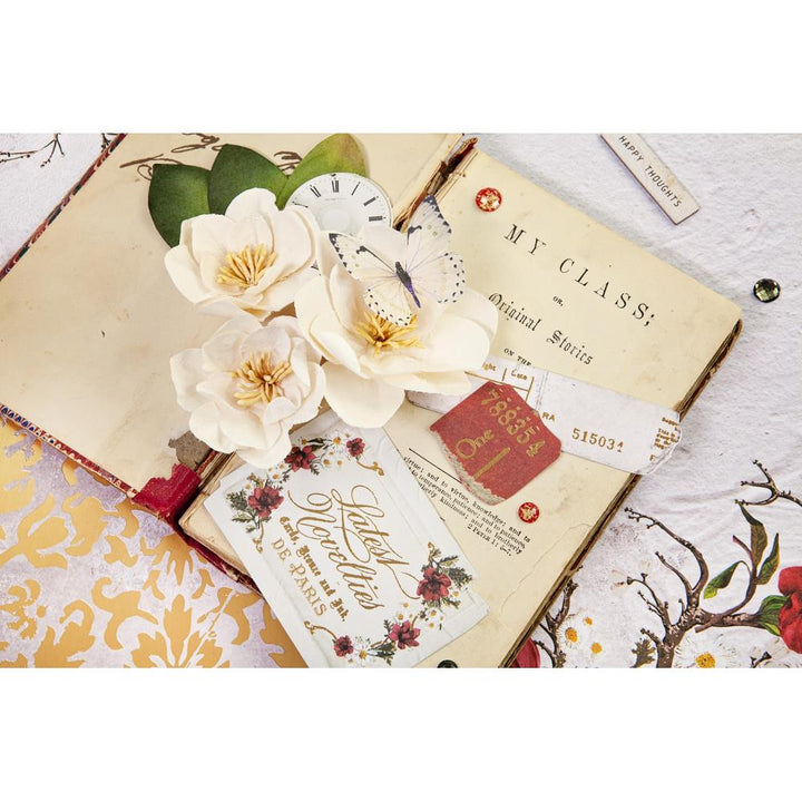 Prima Marketing Mulberry Paper Flowers: Peaceful Magnolia (P659608)