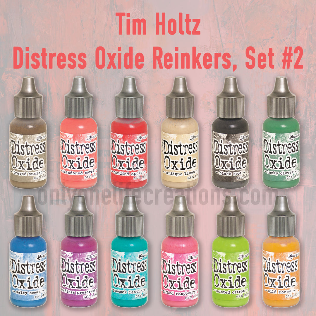 Tim Holtz Distress Oxide Reinkers: Set #2, 12 Color Bundle