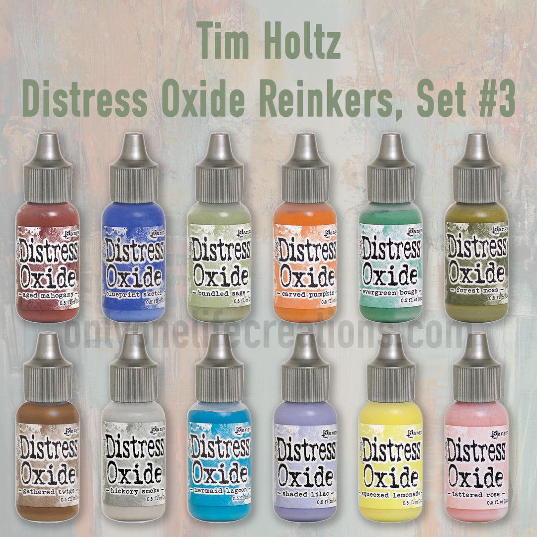 Tim Holtz Distress Oxide Reinkers: Set #3, 12 Color Bundle