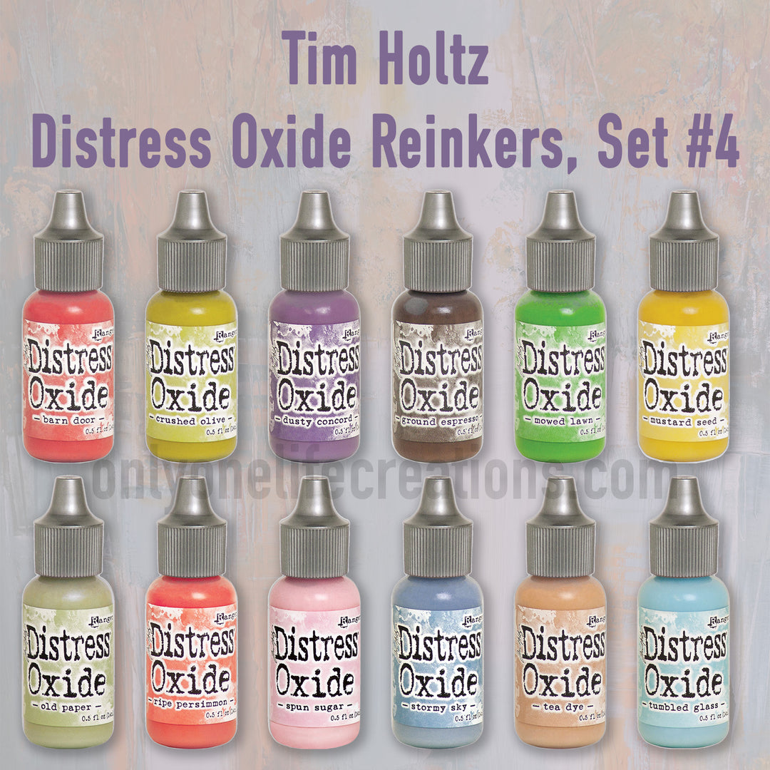Tim Holtz Distress Oxide Reinkers: Set #4, 12 Color Bundle