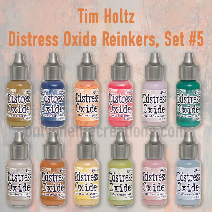 Tim Holtz Distress Oxide Reinkers: Set #5, 12 Color Bundle