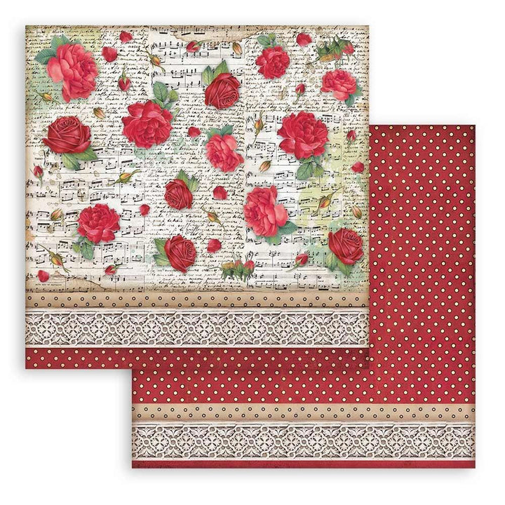 Stamperia Desire 12"x12" Double Sided Paper Pad: Backgrounds (SBBL121)