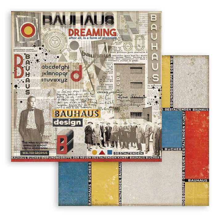 Stamperia Bauhaus 8"x8" Double Sided Paper Pad (SBBS65)