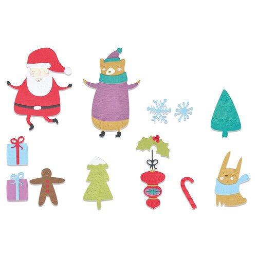 Sizzix Thinlits Dies: Doodle Christmas, by Olivia Rose, 11/Pkg (665339)