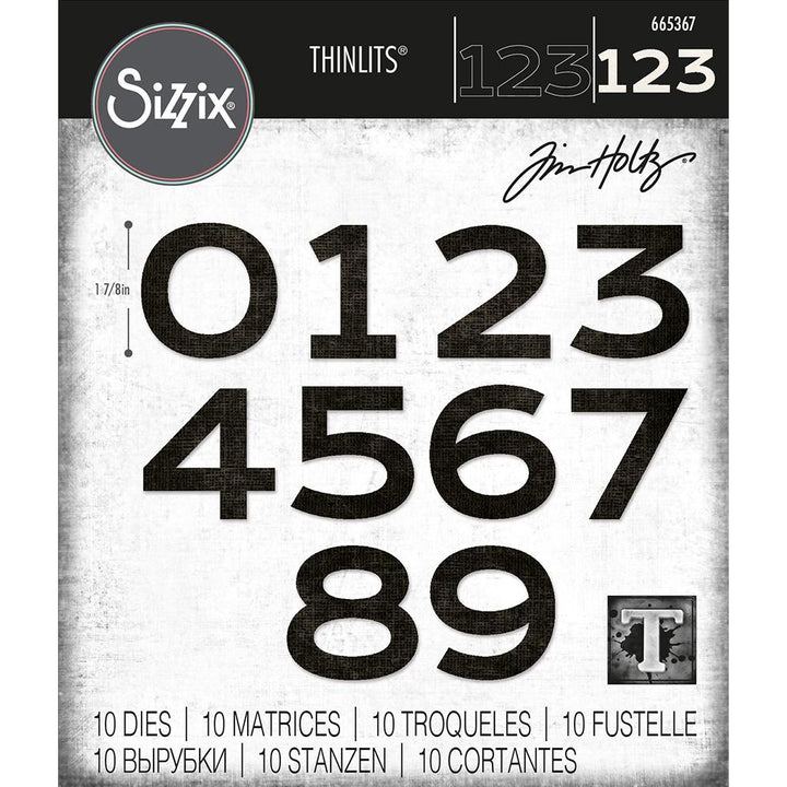 Tim Holtz Thinlits Dies: Countdown, by Sizzix (665367)