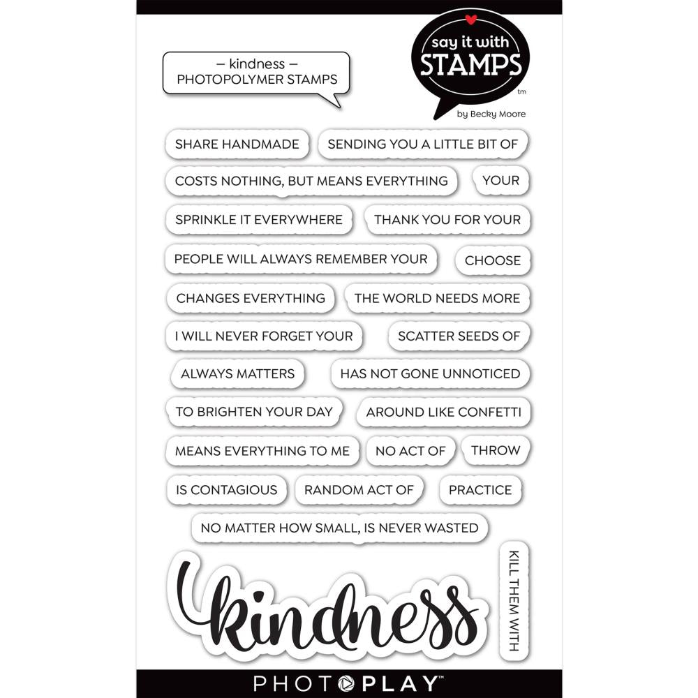 PhotoPlay Say It With Stamps Photopolymer Stamps: Kindness (SIS2677)