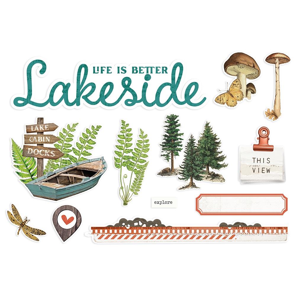 Simple Stories Simple Vintage Lakeside Simple Pages Page Pieces (SVLA8033)