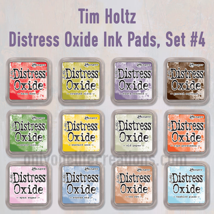 Tim Holtz Distress Oxide Ink Pads: Set #4, 12 Color Bundle