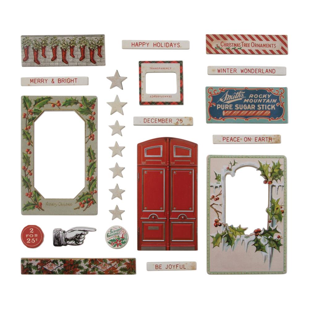 Tim Holtz Idea-Ology Christmas Chipboard Baseboards (TH94278)