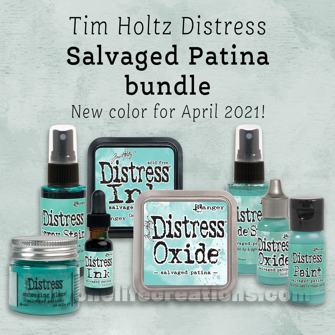 Tim Holtz Distress: Salvaged Patina, 8 Product Bundle (April 2021)
