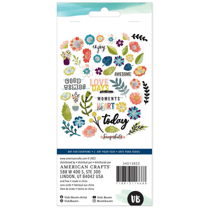 Vicki Boutin Print Shop Ephemera Cardstock Die Cuts: Floral (VB013852)