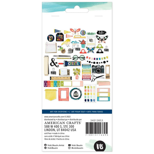 Vicki Boutin Print Shop Ephemera Cardstock Die Cuts: Journaling (VB013853)