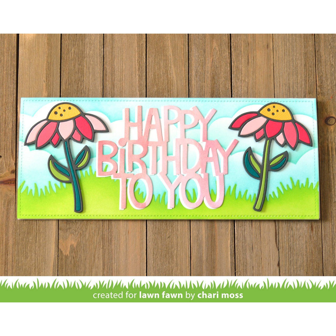Lawn Fawn Custom Craft Die: Giant Happy Birthday To You (LF2613)