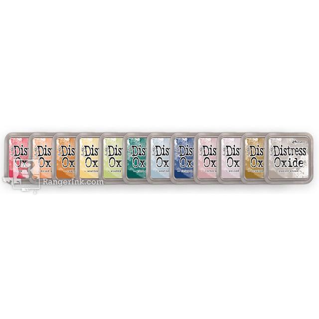 Distress Oxide ink pads, Set #5 (late 2018), by Tim Holtz, all 12 colors-Only One Life Creations