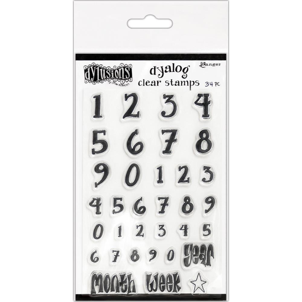 Dylusions Clear Stamps: Numerology, by Dyan Reaveley (DYB65371)-Only One Life Creations