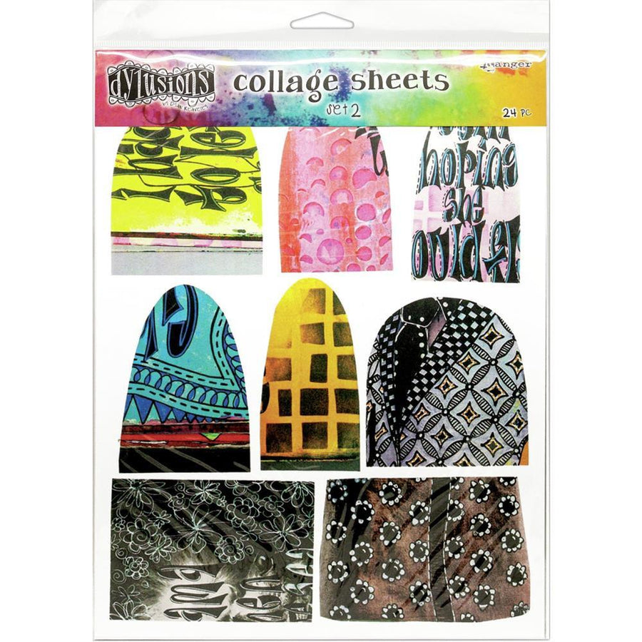 Dylusions Collage Sheets 8.5"x11" 24/Pkg: Set 2, by Dyan Reavely (DYA70351)-Only One Life Creations