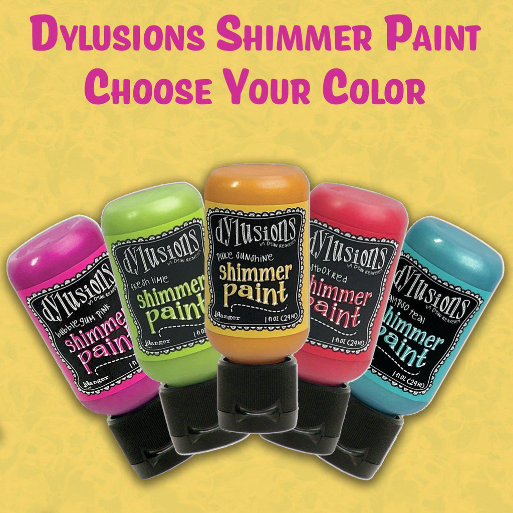 Shimmer Paint with Glossy Cardstock