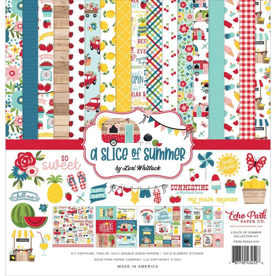 Echo Park 12"x12" Collection Kit: A Slice of Summer (OS241016)-Only One Life Creations