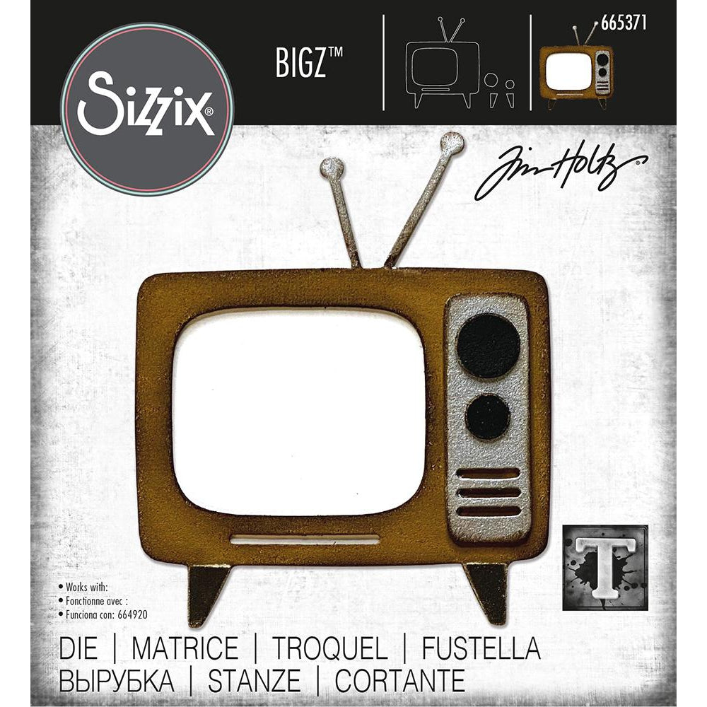 Tim Holtz Bigz Die: Retro TV, by Sizzix (665371)