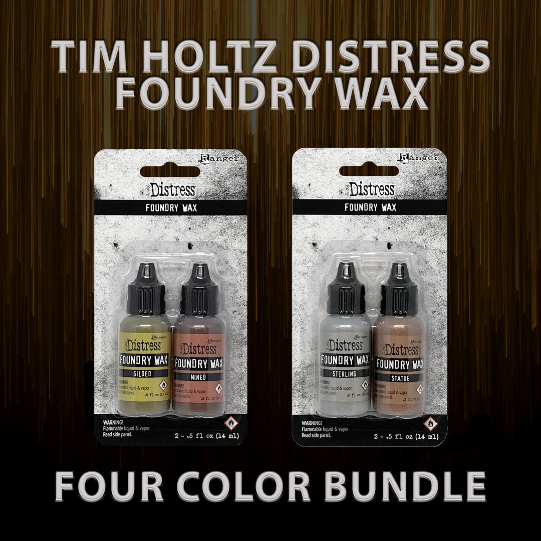 Tim Holtz Distress Foundry Wax: Four Color Bundle (March 2022 Release)