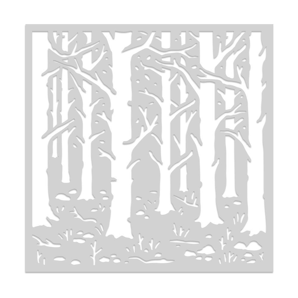 Hero Arts 6"x6" Stencil: Woodland Forest (HASA155)-Only One Life Creations