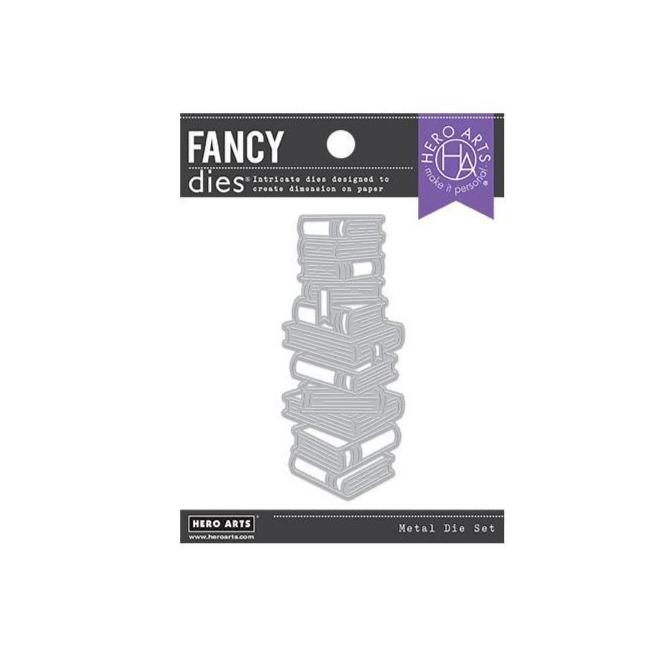 Hero Arts Fancy Dies: Stacked Books (DI872)-Only One Life Creations