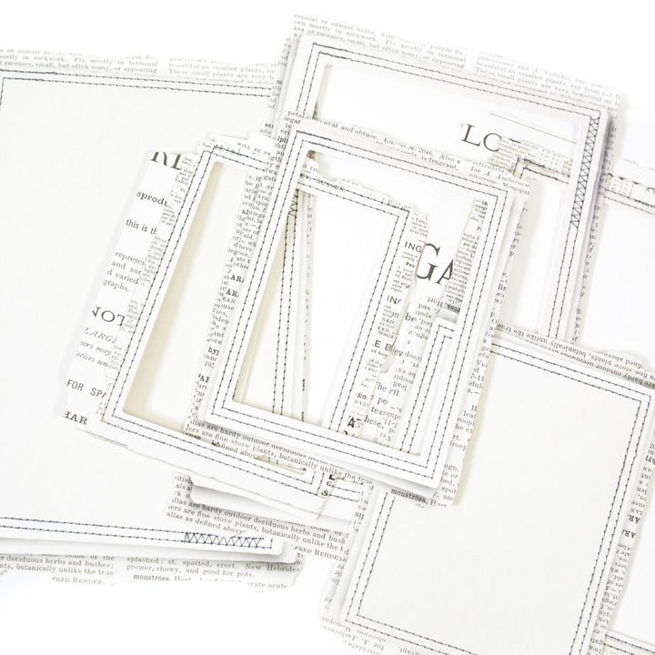 49 and Market Vintage Artistry Essentials File Frame Set: Rectangle Stitched (VAE34598)