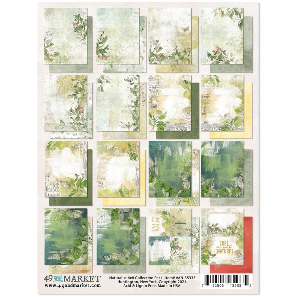49 and Market Vintage Artistry Nautralist 6"x8" Collection Pack (VAN35335)