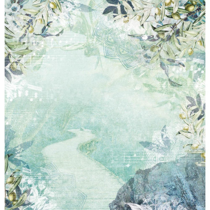Studio Light Jenine's Mindful Art New Awakening 12"x12" Double Sided Cardstock: NR. 35, Roads & Branches (NASCRA35)