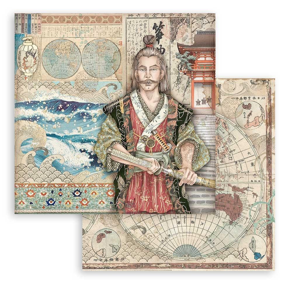 Stamperia Sir Vagabond In Japan 12"x12" Double-Sided Paper Pad (SBBL95)