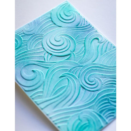 Memory Box 3D Embossing Folder: Waves (EF1013)