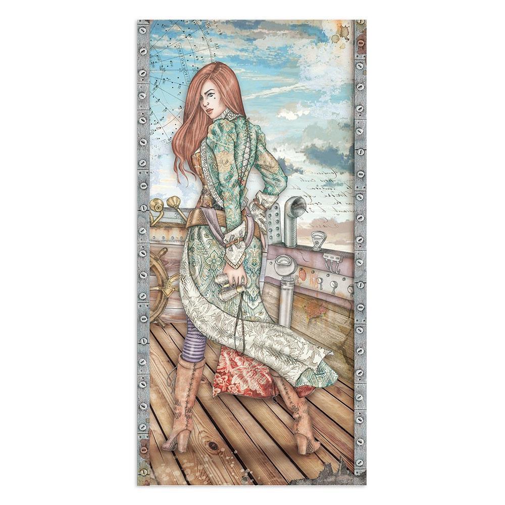 Stamperia Lady Vagabond Lifestyle 6"x12" Double Sided Collectables Paper (SBBV14)