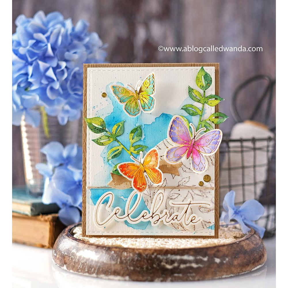Pinkfresh Studio Hot Foil Plate: Small Butterflies (PF118921)